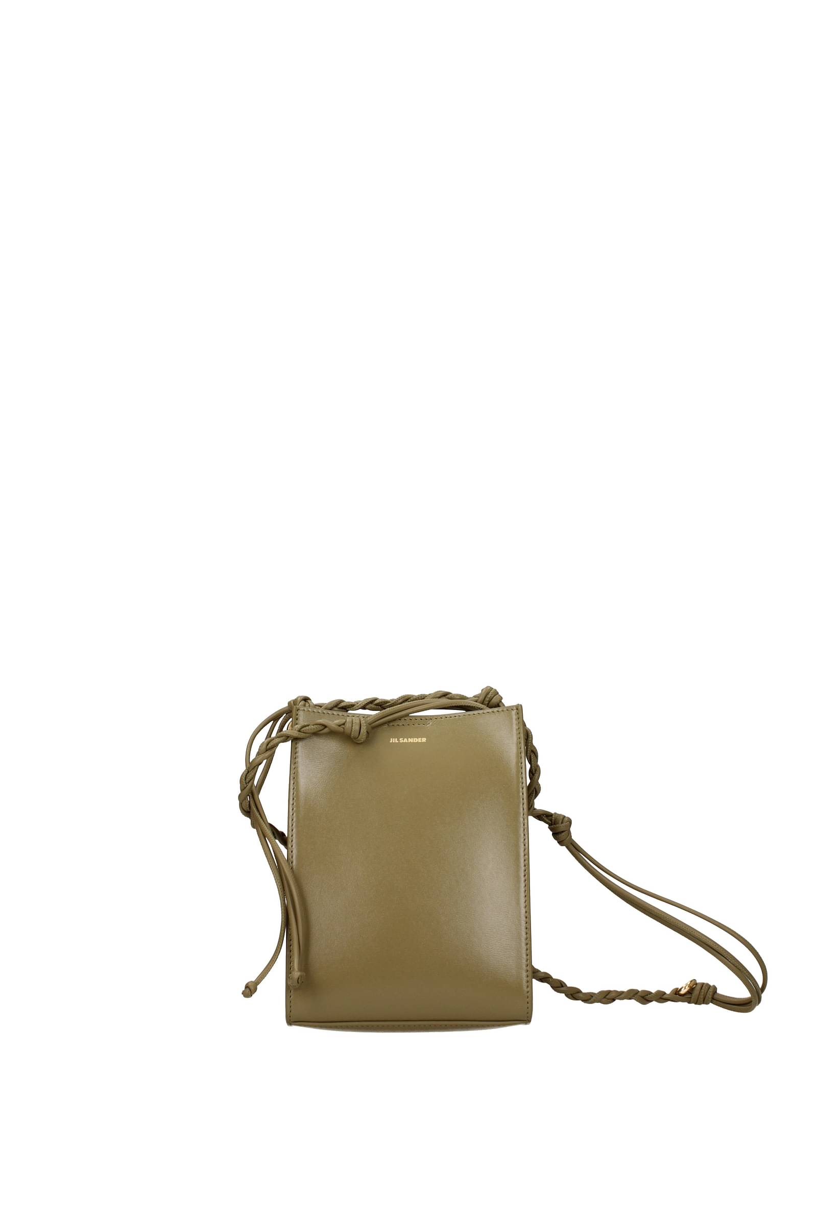 Jil Sander Crossbody Bag tangle Women Leather Green Olive