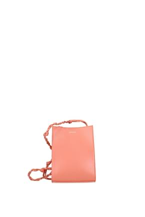 Jil Sander Crossbody Bag tangle Women Leather Pink Coral