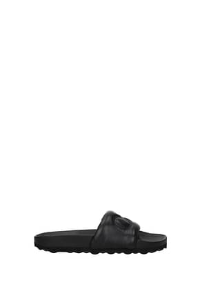 Off-White Slippers and clogs Men Leather Black