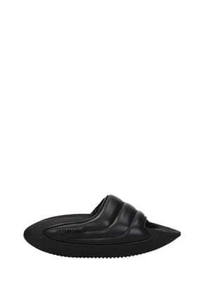 Balmain Slippers and clogs Men Leather Black