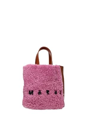 Marni Handbags Women Fur  Violet Brown