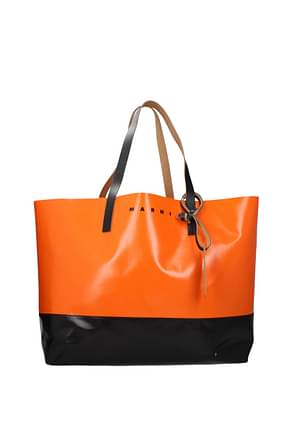Marni Shoulder bags Women Polyester Orange
