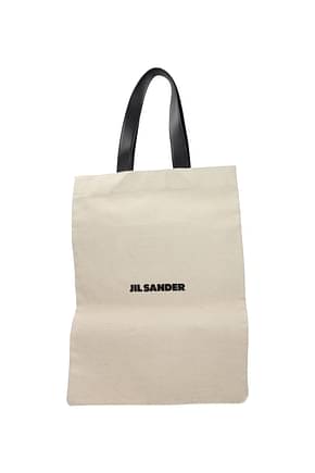 Jil Sander Shoulder bags Women Fabric  Beige Natural