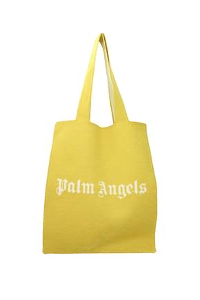 Palm Angels ショルダーバッグ 女性 ファブリック 黄色 白