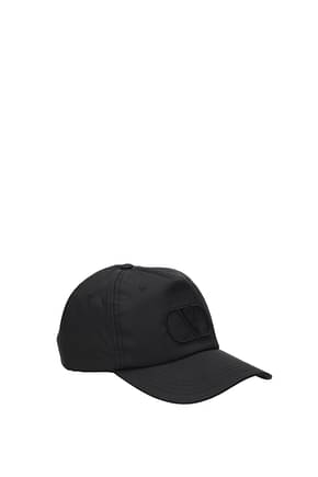 Valentino Garavani Hats Polyester Black