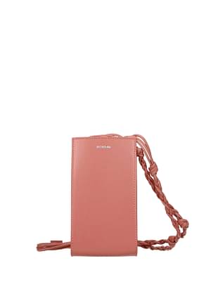Jil Sander Selfphone cover tangle Women Leather Pink Carmine