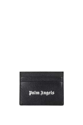 Palm Angels Porte-documents Homme Cuir Noir