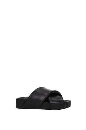 Jil Sander Slippers and clogs Women Leather Black