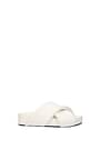 Jil Sander Slippers and clogs Women Leather White Optic White