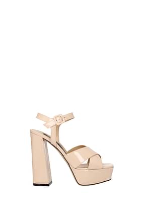 Sergio Rossi Sandals alicia Women Patent Leather Pink Powder Pink