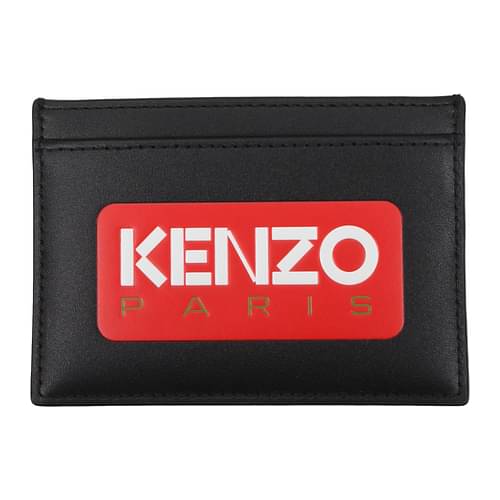Black Kenzo Paris Leather Card Holder