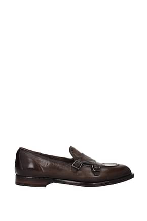 Officine Creative Loafers Men Leather Brown Ebony