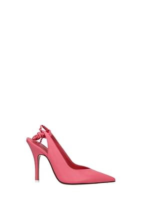 The Attico Sandals venus Women Leather Pink Peach