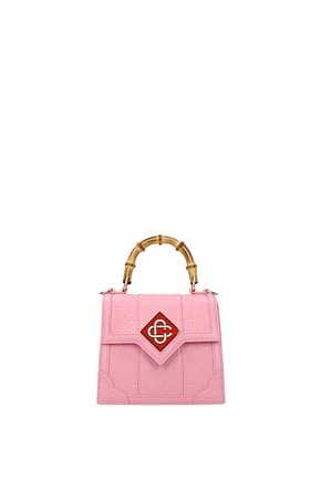 Casablanca Handbags Women Leather Pink Pastel Pink