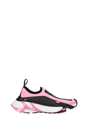 Dolce&Gabbana Sneakers Women Fabric  Pink Black