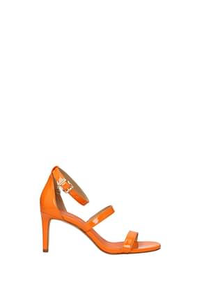 Michael Kors Sandales koda Femme Eco Cuir Verni Orange Abricot