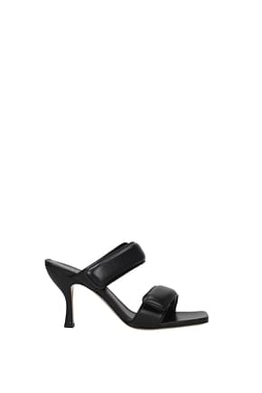 Gia Borghini Sandals perni Women Leather Black