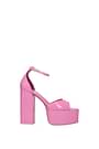 Paris Texas Sandals Women Patent Leather Pink Flamingo