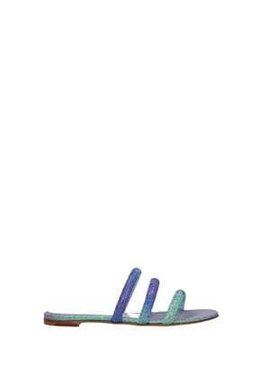 Casadei Flip-Flops und Holzschuhe Damen Stoff Mehrfarben