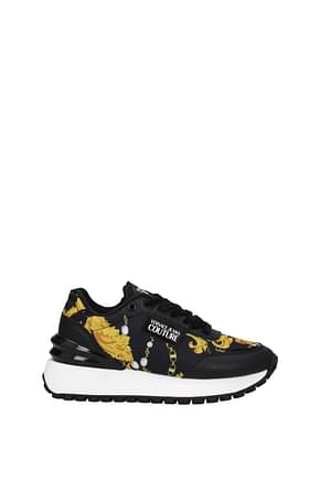 Versace Jeans Sneakers couture Mujer Tejido Negro