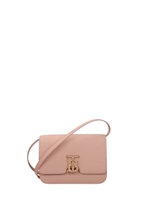 Burberry Crossbody Bag Women Leather Pink Antique Pink