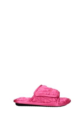 Balenciaga Slippers and clogs Women Satin Pink Fluo Pink