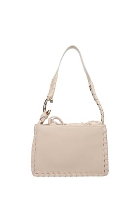 Chloé Shoulder bags mate Women Leather Beige Nude Pink