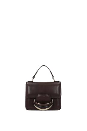 Chloé Handbags Women Leather Brown Dark Brown