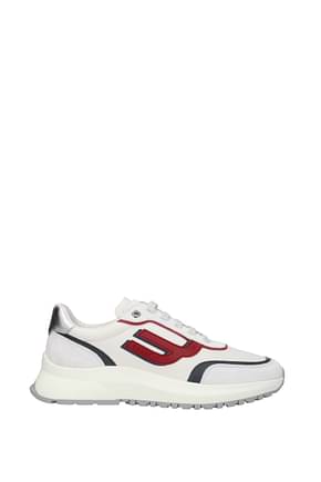 Bally Sneakers demmy Homme Cuir Blanc Rouge