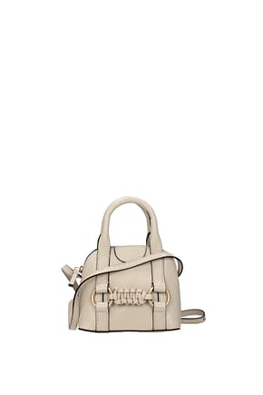 See by Chloé Crossbody Bag Women Leather Beige Cement