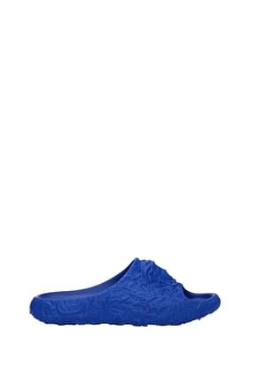 Versace Slippers and clogs Men Rubber Blue Royal Blue