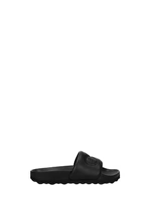 Off-White Slippers and clogs Women Leather Black