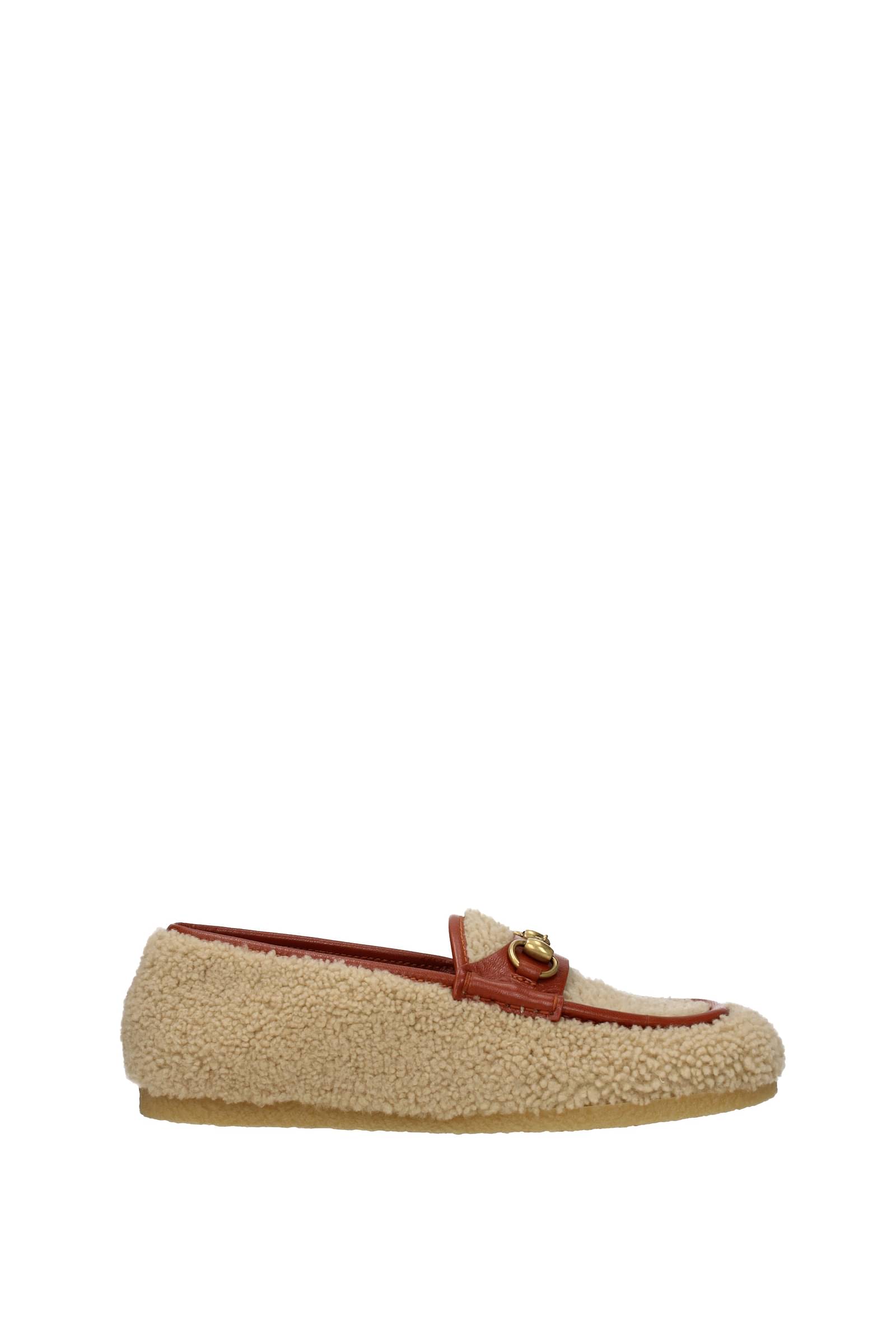 Gucci Loafers Men Wool Beige Butterscotch