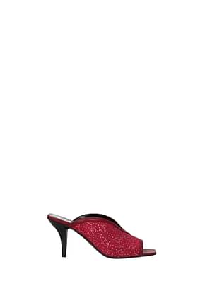 Gucci Sandals Women Fabric  Red Cherry