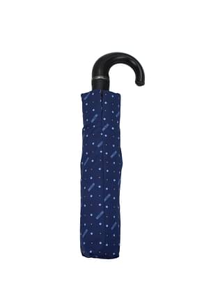 Moschino Regenschirme Damen Polyester Blau Königsblau