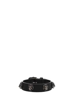 Gucci Bracelets Women Leather Black
