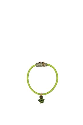 Versace Bracelets Women Leather Green Acid Green
