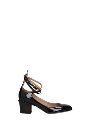 Valentino Garavani Sandals Women Patent Leather Black
