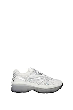 Valentino Garavani Sneakers ms 2960 Men Fabric  White Silver