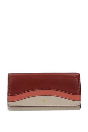 See by Chloé Wallets layers Women Leather Beige Multicolor