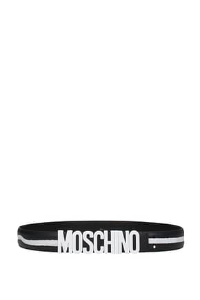 Moschino Regular belts Women Leather Black