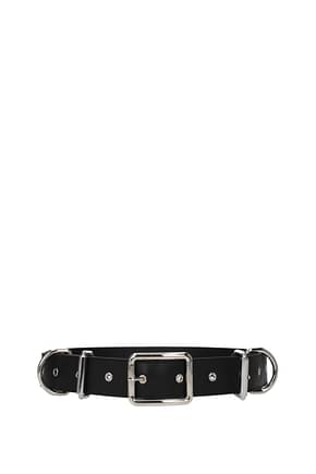 Moschino Regular belts Women Leather Black