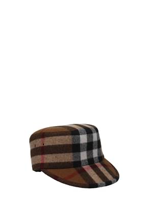 Burberry Hats Men Wool Brown