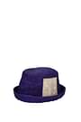 Jacquemus Hats Men Raffia Violet Purple