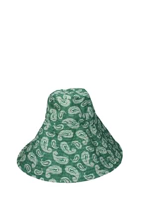 Jacquemus Hats Women Cotton Green