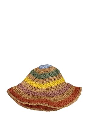 Roberto Collina Hats Women Paper Multicolor