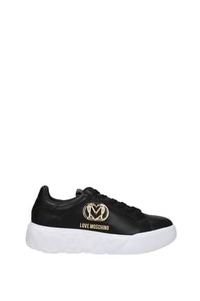 Love Moschino Sneakers Femme Cuir Noir