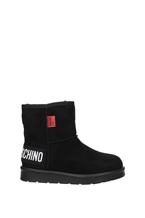 Love Moschino Ankle boots Women Suede Black