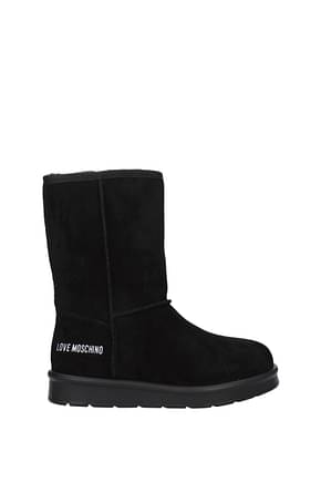 Love Moschino Ankle boots Women Suede Black