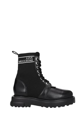 Love Moschino Ankle boots Women Leather Black